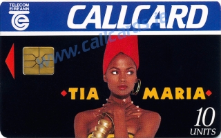 Tia Maria 1993 Callcard (front) Tia Maria 1993 Callcard (front)
