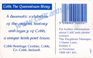 Cobh Heritage Centre Callcard (back) Cobh Heritage Centre Callcard (back)