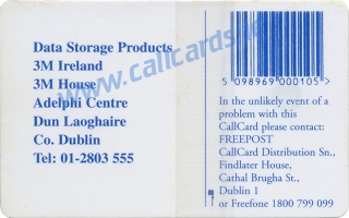 3M Callcard (back) 3M Callcard (back)