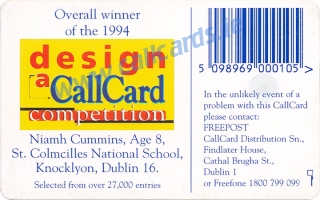 Design a Callcard 1994 Callcard (back) Design a Callcard 1994 Callcard (back)