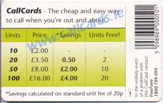 Science Callcard (back)