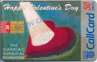 St Valentines Day 1997 Callcard (front) St Valentines Day 1997 Callcard (front)