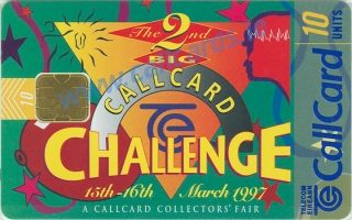 Callcard Challenge Collectors Fair 1997 Callcard (front) Callcard Challenge Collectors Fair 1997 Callcard (front)
