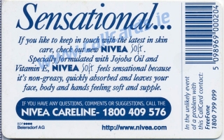 Nivea Soft Callcard (back) Nivea Soft Callcard (back)