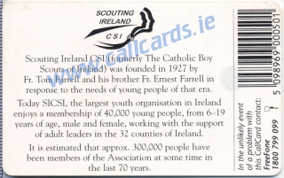 Boy Scouts Callcard (back) Boy Scouts Callcard (back)