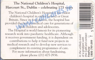 National Childrens Hospital Callcard (back) National Childrens Hospital Callcard (back)