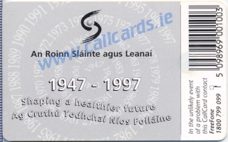 Department of Health Callcard (back) Department of Health Callcard (back)