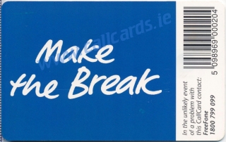 Cadbury's Time Out Callcard (back)