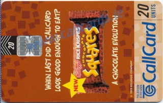 Kellogg's Rice Krispies Chocolate Squares Callcard (front) Kellogg's Rice Krispies Chocolate Squares Callcard (front)