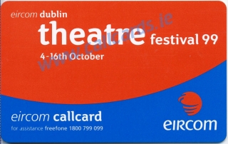 Dublin Theatre Festival Callcard (back) Dublin Theatre Festival Callcard (back)