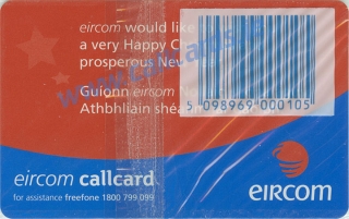 Christmas 1999 Limited Edition Callcard (back) Christmas 1999 Limited Edition Callcard (back)