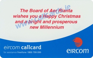 Aer Rianta Callcard (back) Aer Rianta Callcard (back)