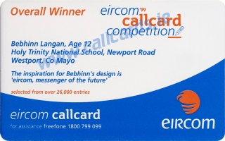 Design a Callcard 1999 Callcard (back) Design a Callcard 1999 Callcard (back)