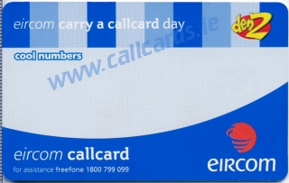 Den2 "Carry A Callcard Day" Callcard (back) Den2 "Carry A Callcard Day" Callcard (back)